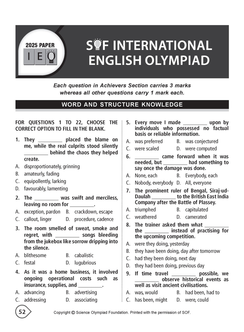 MTG English Class 9 International Olympiad IEO Workbook 2026-27
