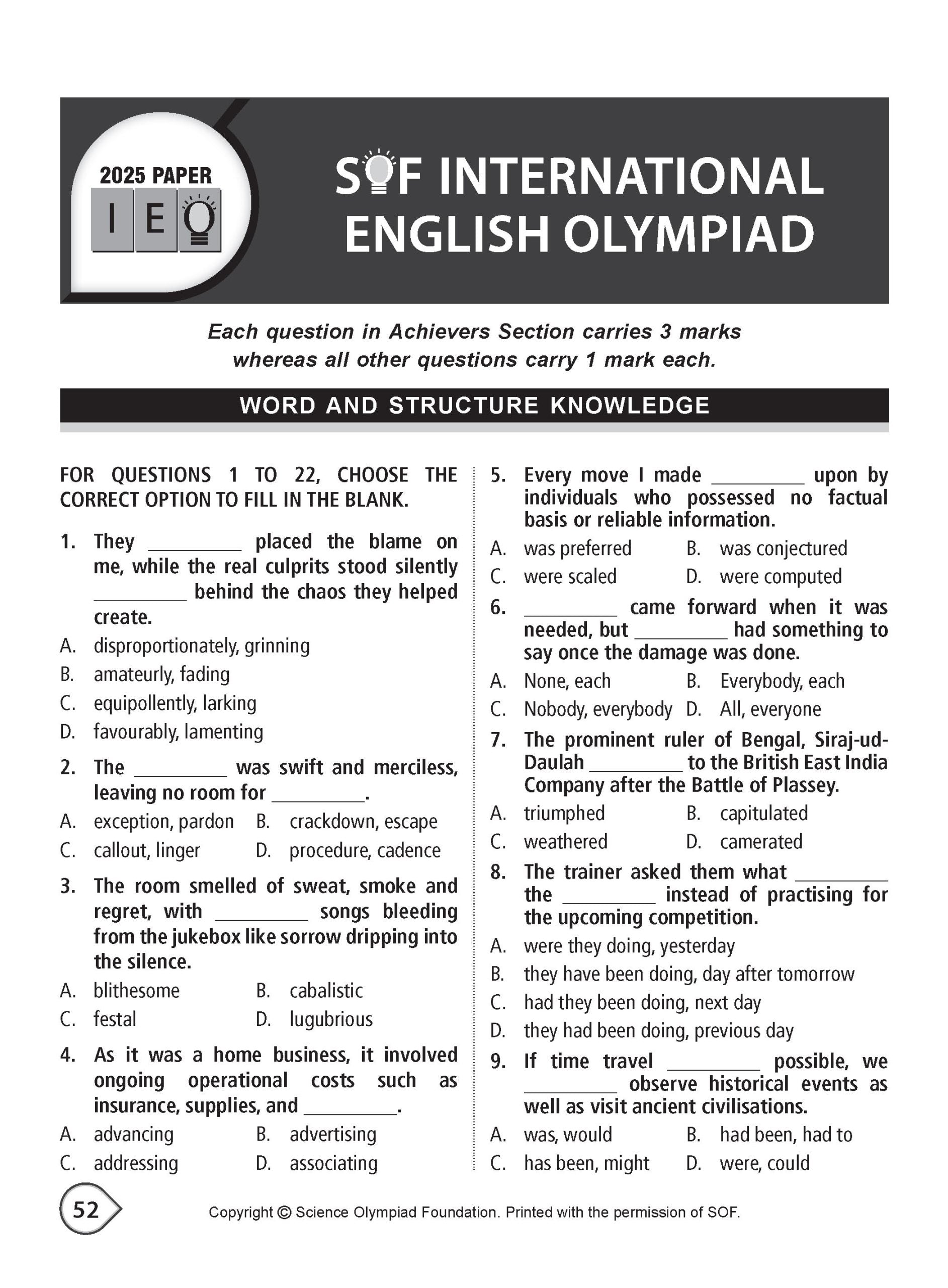 MTG English Class 9 International Olympiad IEO Workbook 2026-27