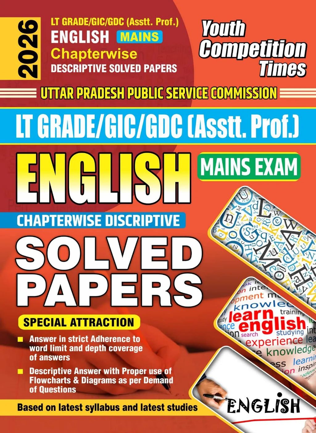 Youth LT Grade GIC GDC Mains English Chapterwise Solved Papers 2026 English Medium