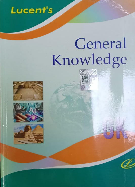 Book titled 'Lucent's General Knowledge' with colorful design on the cover