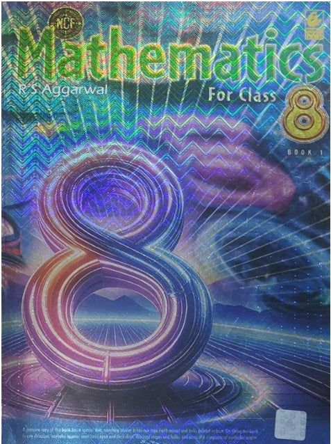 Mathematics, for Class 8 by R.S. Aggarwal in English, With Free Khatu Shyam Sticker