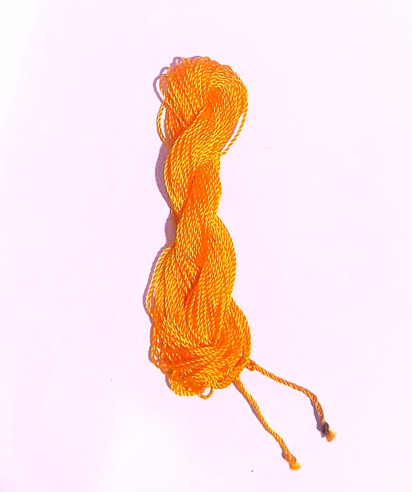 Orange Cotton Janeu Thread Kesari Janeu Gayatri Janeu Sacred Thread Original Janeu Janeoo for Puja Made of Pure Cotton Mota Dhaga Reshmi