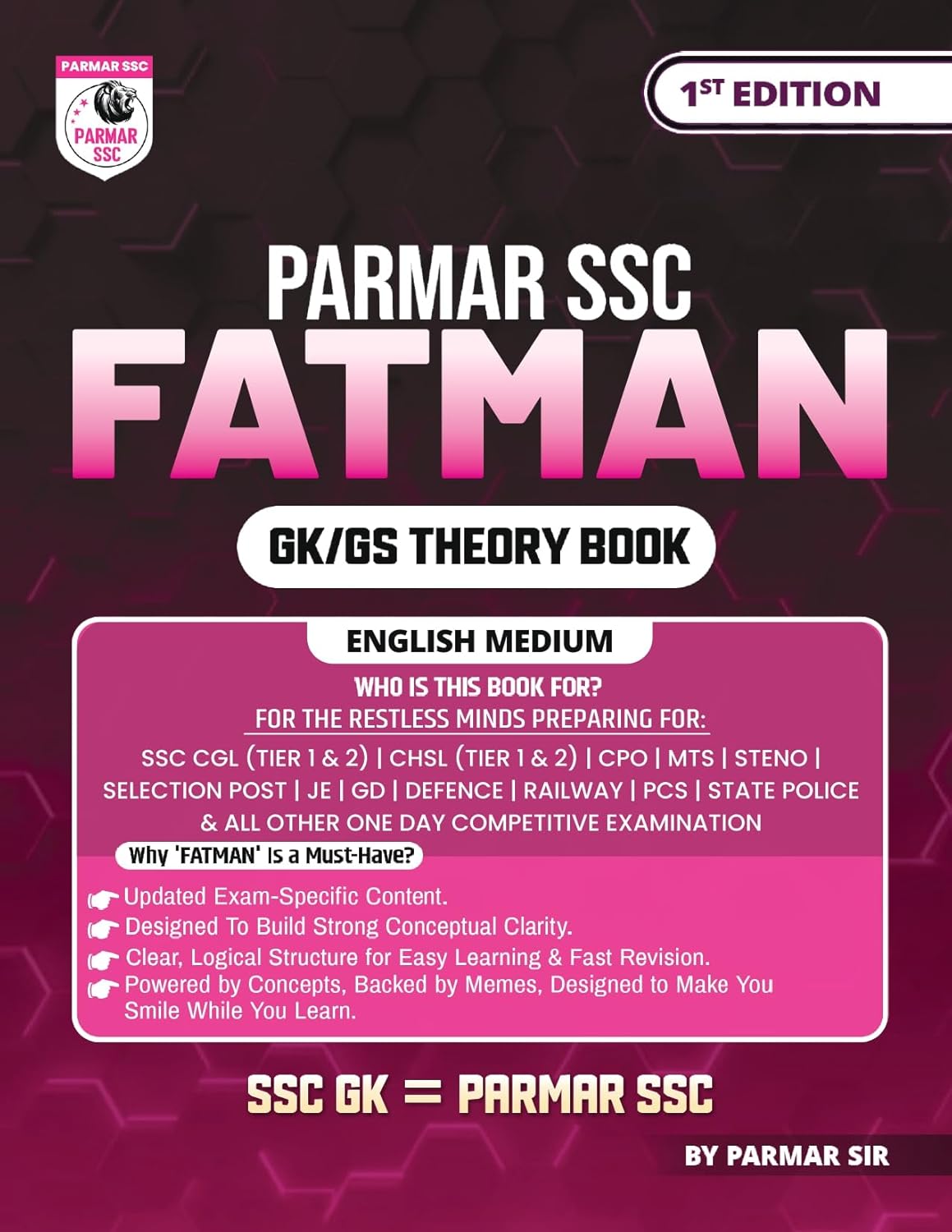 Parmar SSC Fatman | GK/GS Theory Book | English Medium