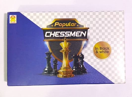 Popular Chessmen In Black and White Complete Set of 32 Chess Pieces Chess Coins Chessmen Light Weight All Ages