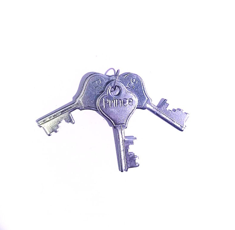 Prince Micro 8 Levers Padlock 60mm Alloy Steel 8 Levers Padlock with 3 Keys Set for Home Gate Shutter Home Office Shops Door Lock Round Tala Chabi