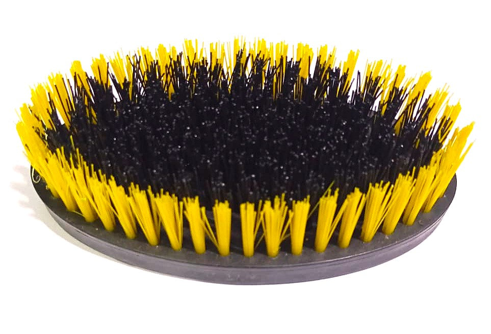 Raj Washing Brush Cloth Washing Soft Bristles Brush for Cleaning Clothes Laundry Scrub Brush with Handle Laundry Plastic Wet and Dry Brush Oval Shape Pack of 6 Pcs