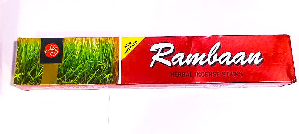 Ramban Herbal Agarbatti Mosquito Agarbatti Stick Herbal Rambaan Citronella Lemongrass Machhar Maar Incense Sticks New Improved Whole Pack Of 12 Pouches Of 10 Sticks Each