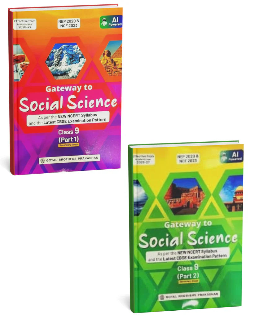 NCERT Combo Set Of 2 Books Gateway to Social Science Part 1 And 2 CBSE Class 9th As per the New NCERT Syllabus and the Latest CBSE Exam Pattern Edition 2026-27