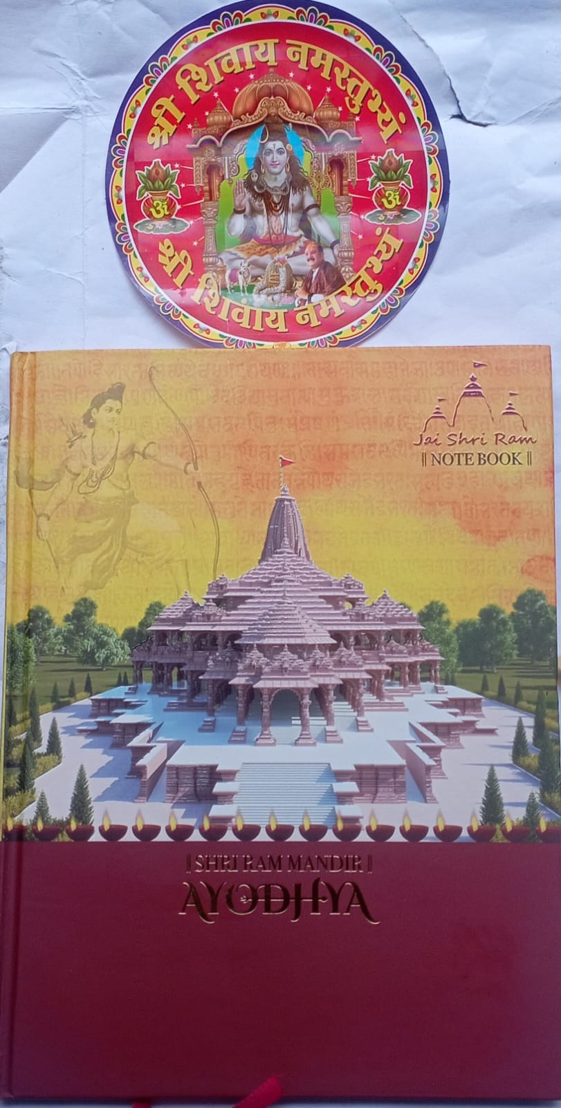 Shri Shivay Namastubhyam Multi Colour Sticker Free With Diary Note Book Diary Coman Diary