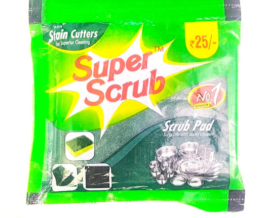 Super Scrub Pad with Stain Cutters for Superior Cleaning Long Life With Super Cleaner 1 Piece