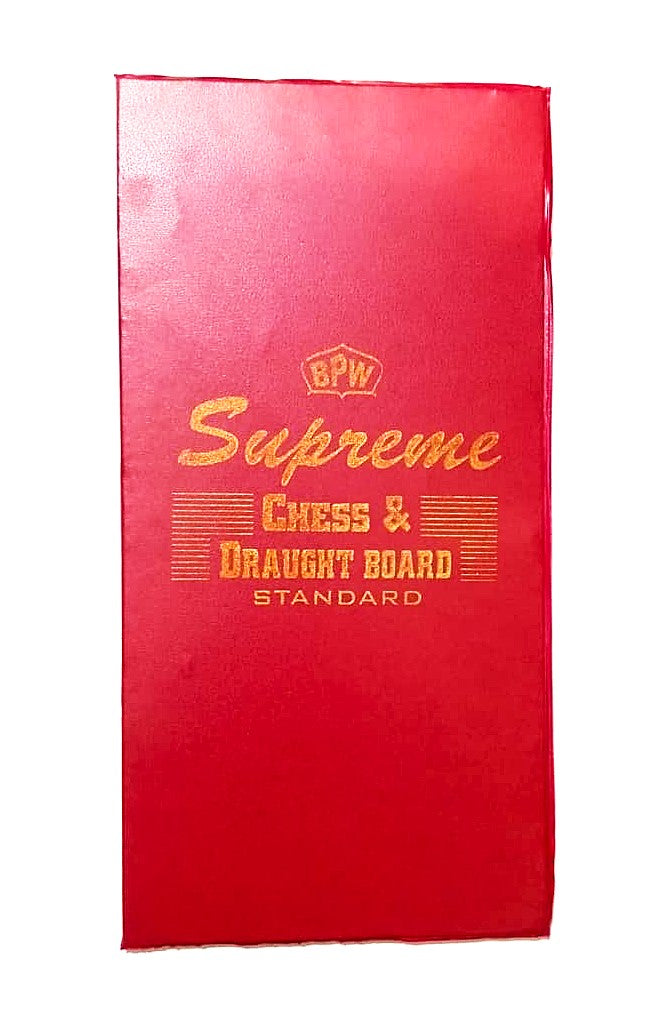 Supreme Chess Board with Coins Standard Foldable Chess Board Travel Toys for Kids and Adults Foldable Chess Board with Plastic Coins Set Combo