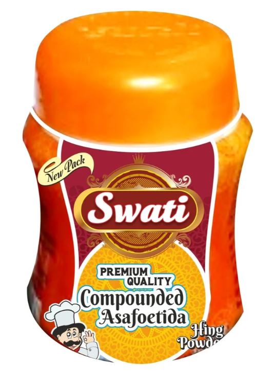 Swati Bandhani Hing Powder Premium Quality Compounded Asafoetida Hing Powder Packaging Size 50 gm