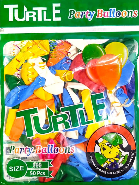 Turtle Party Balloons 50 Pcs 12 Inch Natural Rubber Latex Balloons Chrome Balloons Shiny Multi Colours Latex Party Balloons for Wedding Graduation Anniversary Baby Shower Graduation Man Women Birthday Party Decorations