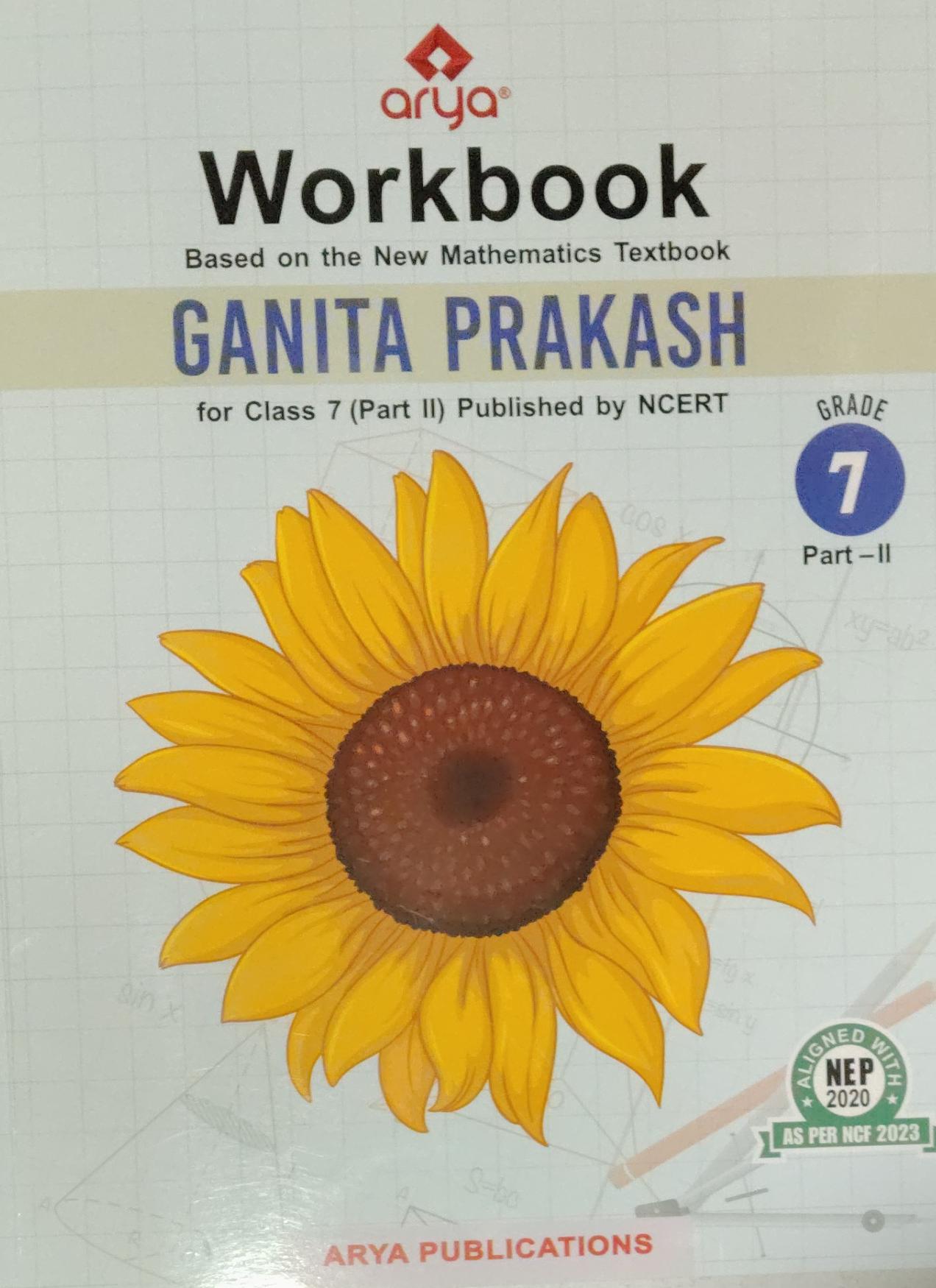 Arya Workbook Class 7 Part 2 English Medium Based On New Textbook For Mathematics Pattern NCERT Book