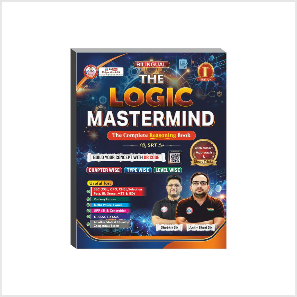 The Logic Mastermind 1st Edition Bilingual The Complete Reasoning Book By RWA Chapterrwise Typewise Levelwise Useful For SSC CGL CPO Railway Exams UPSSSC Exams And All Other Competitive Exams