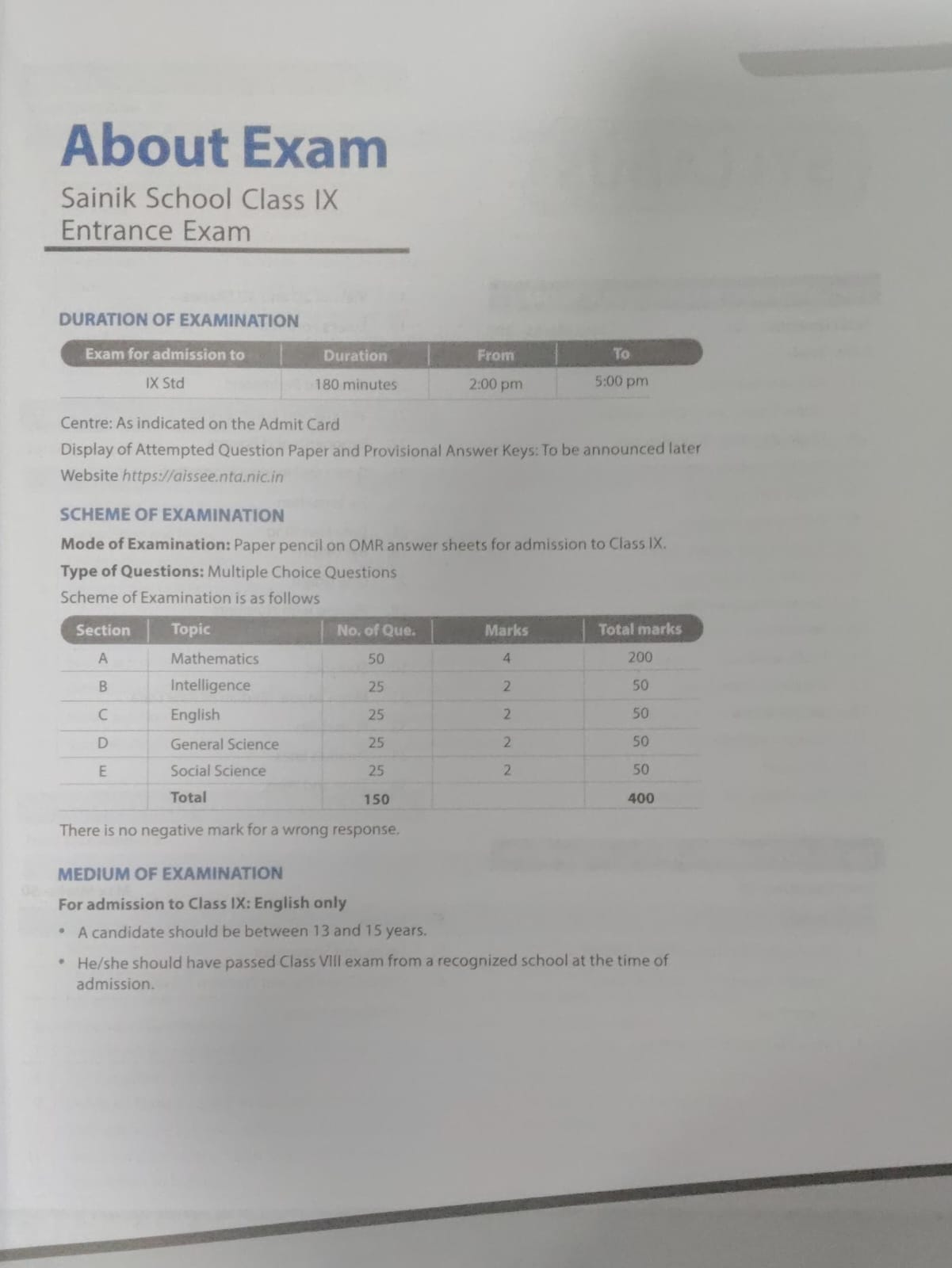 Arihant AISSEE Sainik School Class 9 Entrance Exam 2027 Complete Study Guide Quick Revision Notes Practice MCQs And PYQs 2018–2026 As per New Syllabus