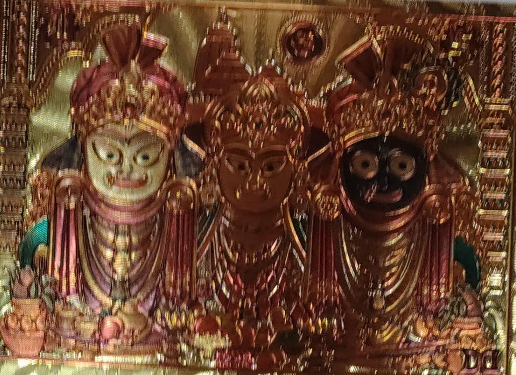 Shri Jagannath Somvaar Vrat Katha With Gold Plated Jagannath Photo Sticker